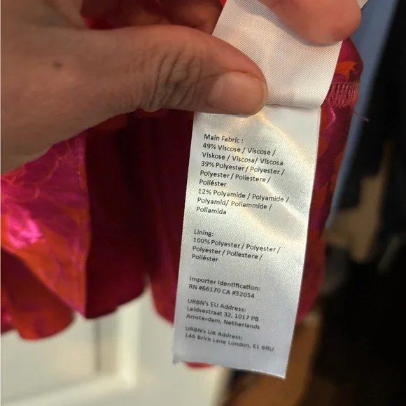 Exquise Pink and Red Floral Dress - Picture 9 of 10